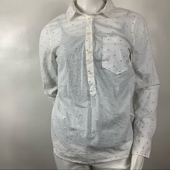 3For$20 Merona Polk a Dot Blouse Size: Medium - Picture 1 of 3